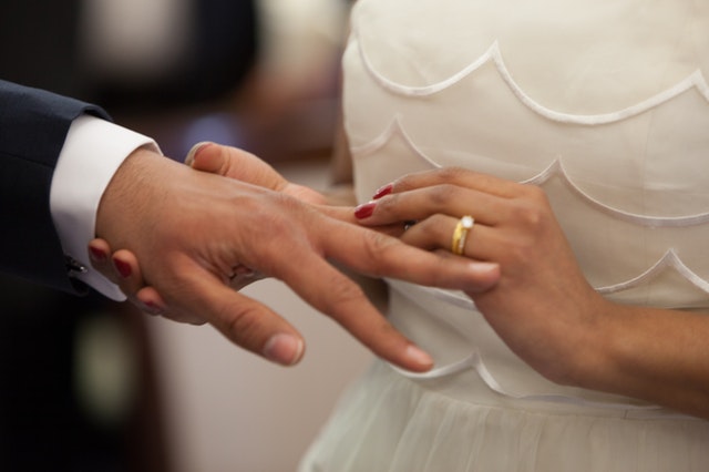 結婚式で指輪の交換